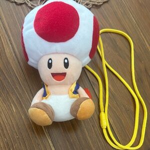 Nintendo Toad Plush Crossbody Bag - Red, White & Yellow